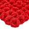 50 Pack Red Roses Artificial Flowers Bulk, 3 Inch Stemless Fake Silk Roses for Decorations, Wedding, Faux Bouquets